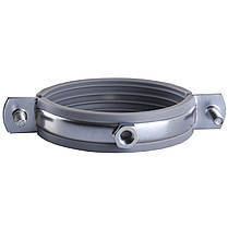 Хомут у зборі CR 2 1/2" (70-80 мм) з гвинтом-шурупом 8*100 і дюбелем у уп., сірий, фото 6