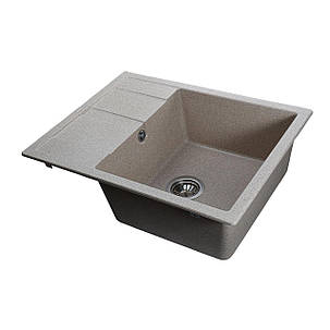 Гранітна мийка Globus Lux ONE мигдаль 650х500 мм-А0008, фото 3