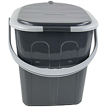 Відро-туалет Bo-Camp Portable Toilet Square Grey | Компактний мобільний портативний біотуалет для кемпінгу та подорожей, 20 л, фото 6