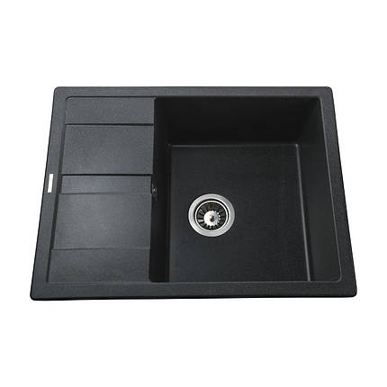 Гранітна мийка Globus Lux ONE графіт 650х500 мм-А0001, фото 1