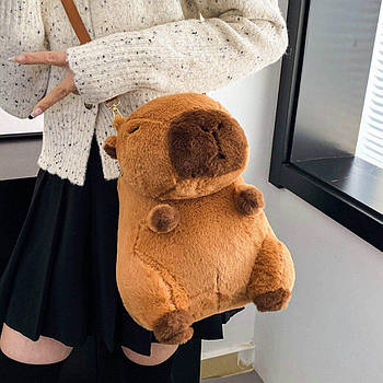 Рюкзак іграшка Капібара (висота 27 см, 1 відділення, регульована довжина лямок) M 18211