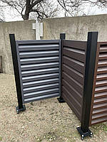 Паркан PIPE. Металічні ламелі жалюзі тип PIPE