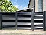 Паркан PIPE. Металічні ламелі жалюзі тип PIPE, фото 2