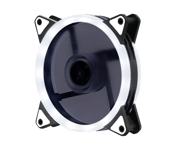 Кулер 12025 DC sleeve fan 3pin + 4pin - 120*120*25мм, 12V, 1100об/хв, White