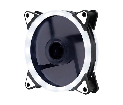 Кулер 12025 DC sleeve fan 3pin + 4pin - 120*120*25мм, 12V, 1100об/хв, White, фото 1