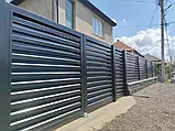 Паркан PIPE. Металічні ламелі жалюзі тип PIPE, фото 3