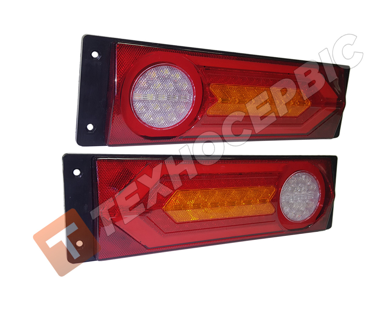 Ліхтар задній причепа лафета LED-NEON 12-24v (лівий+правий)