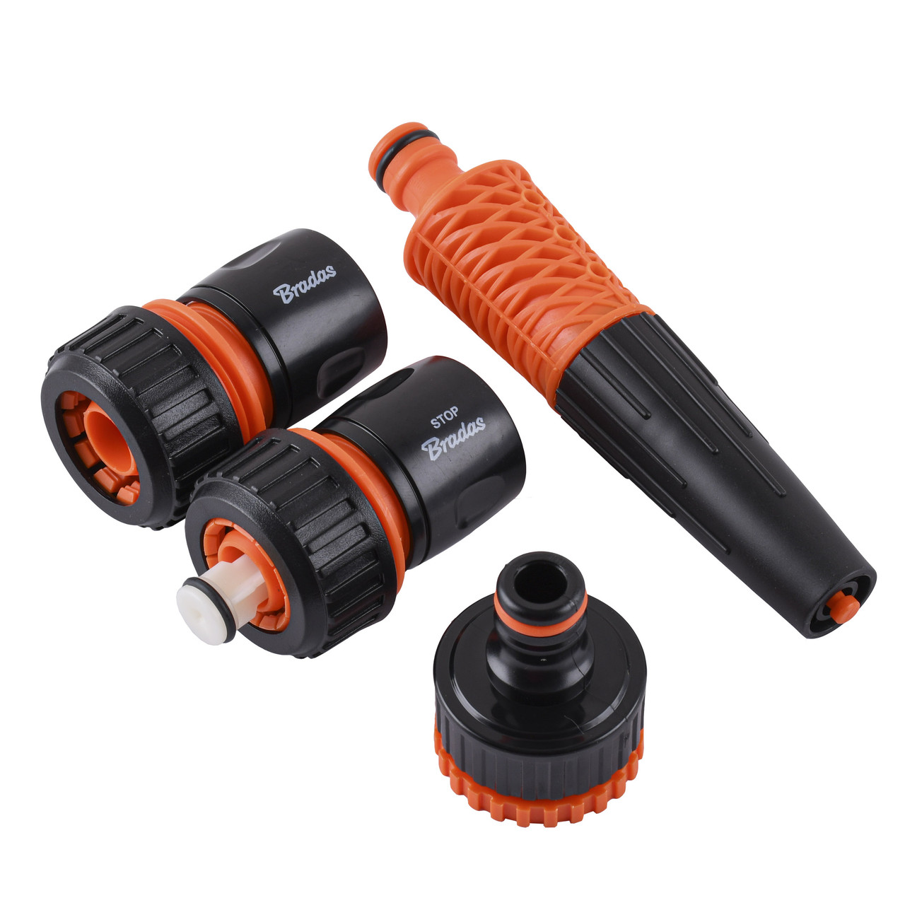 ECO-PWB5500-34 BLACK LINE, комплект із 4 елементів для поливання на шланг 3/4| bradas Польща