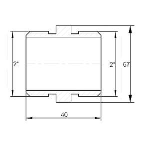 Ніпель 2"ЗЗ нікельований NN882S OPTIMUM, фото 3