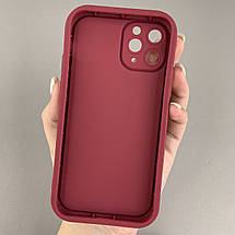 Чохол для Apple iPhone 11 Pro чохол з високими бортами з принтом лаванди на айфон 11 про бордовий q06u, фото 2