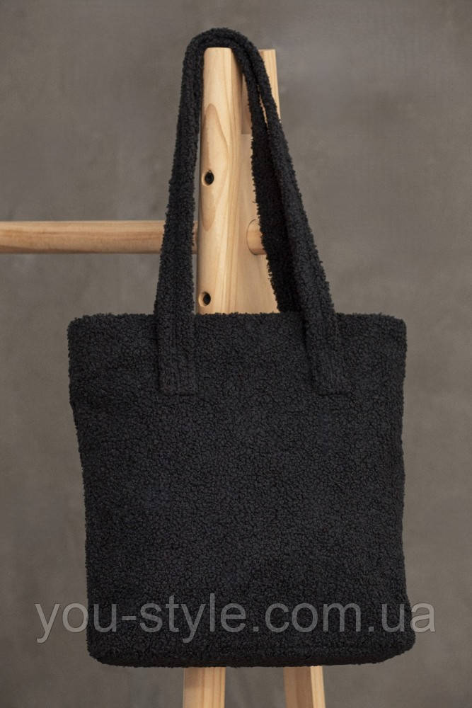 Жіноча сумка шопер Тедді Without Delicate black