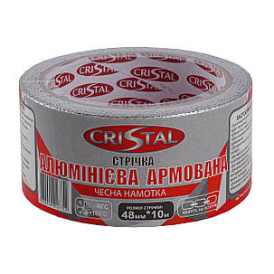 Стрічка алюмінієва армована CRISTAL 48 мм х 10 м, фото 1