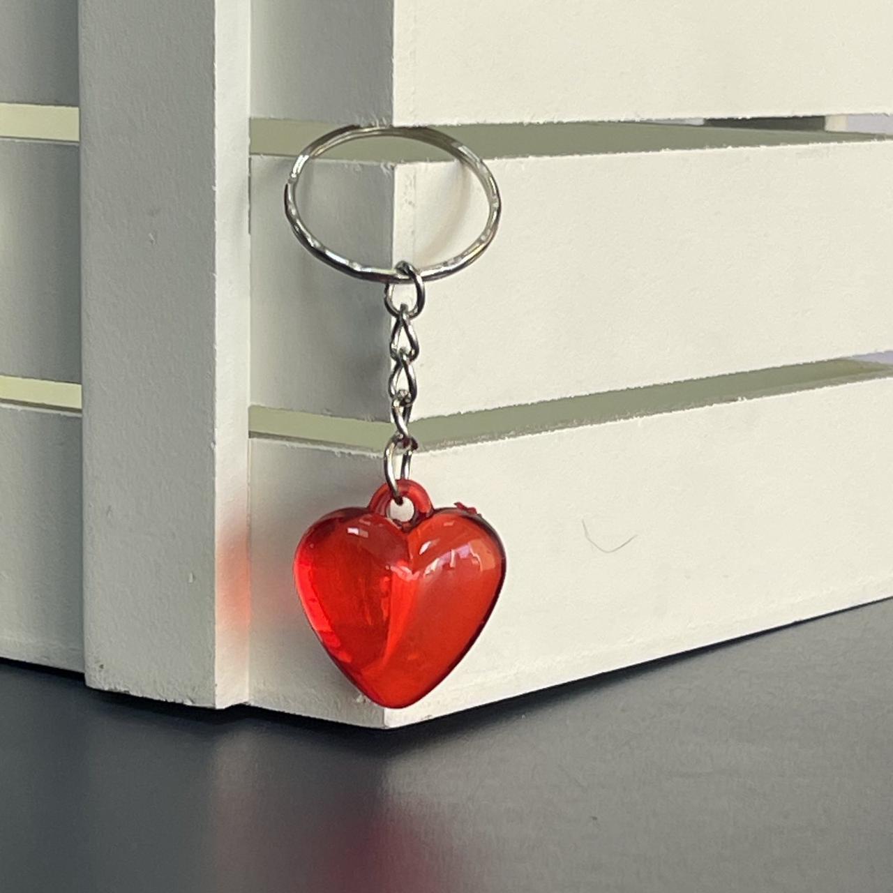 Брелок "Серце", пластиковий, ВЛ, фото 1