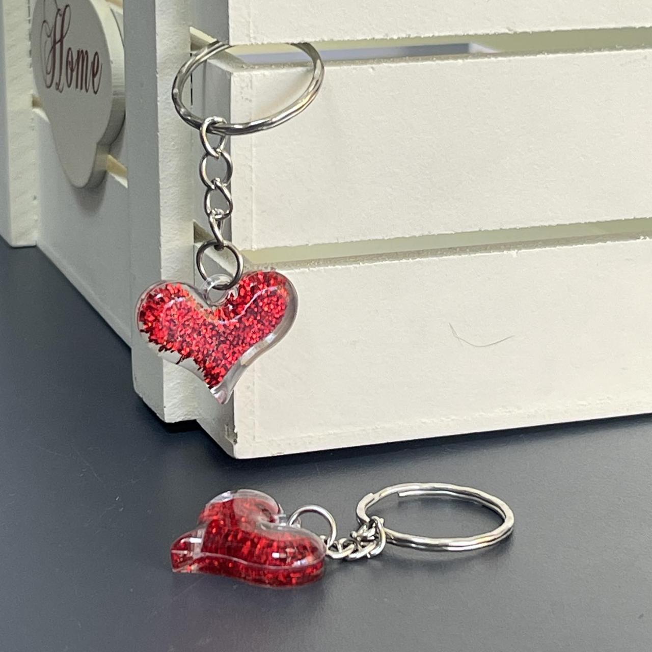 Брелок "Серце", пластиковий, малий ВЛ, фото 1