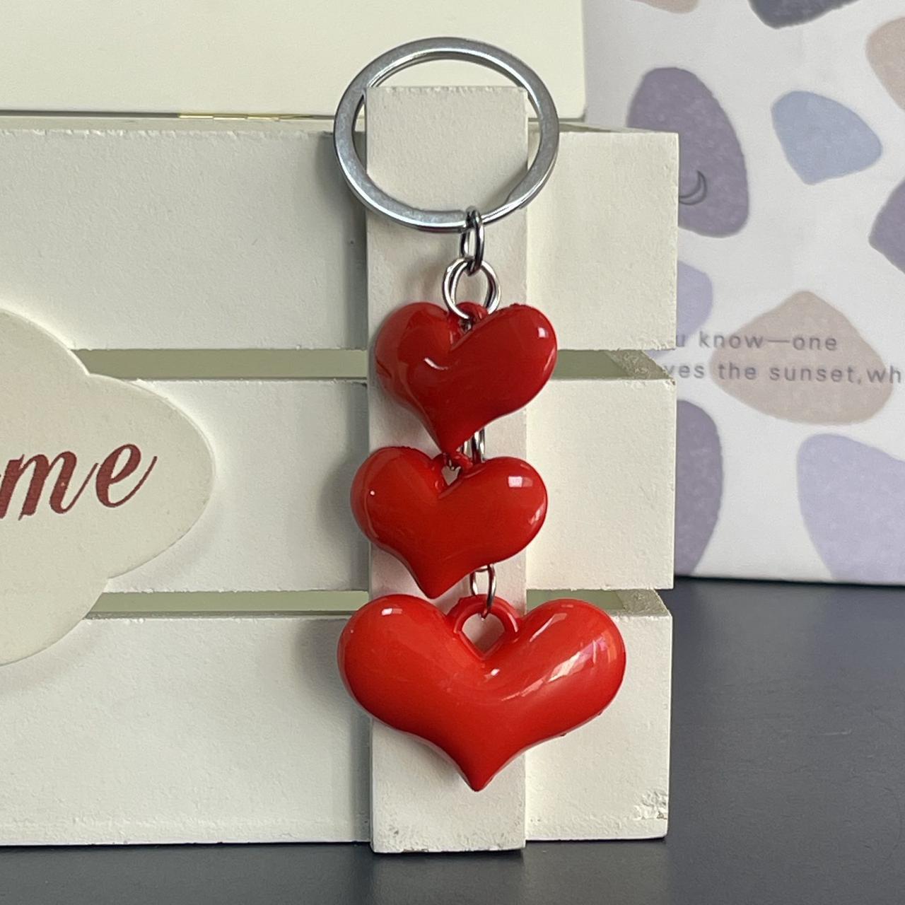 Брелок "Серце", пластиковий, ВЛ, фото 1