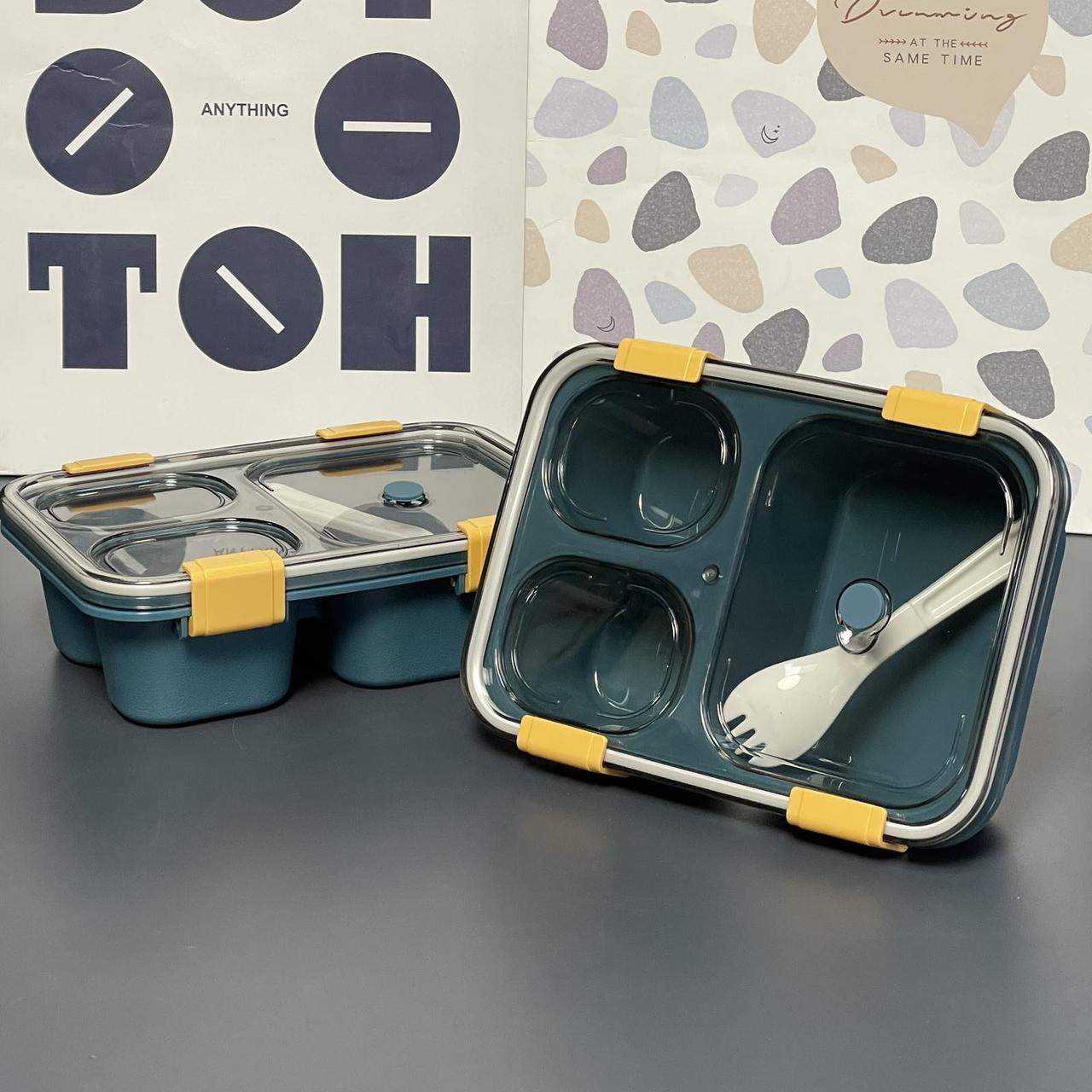 Ланч - бокс для їжі "Lunch", синій 6401-818, фото 1