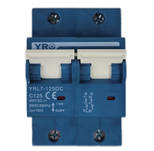 Автоматичний вимикач YRL7-125DC Circuit Breaker 550V 2P 125A