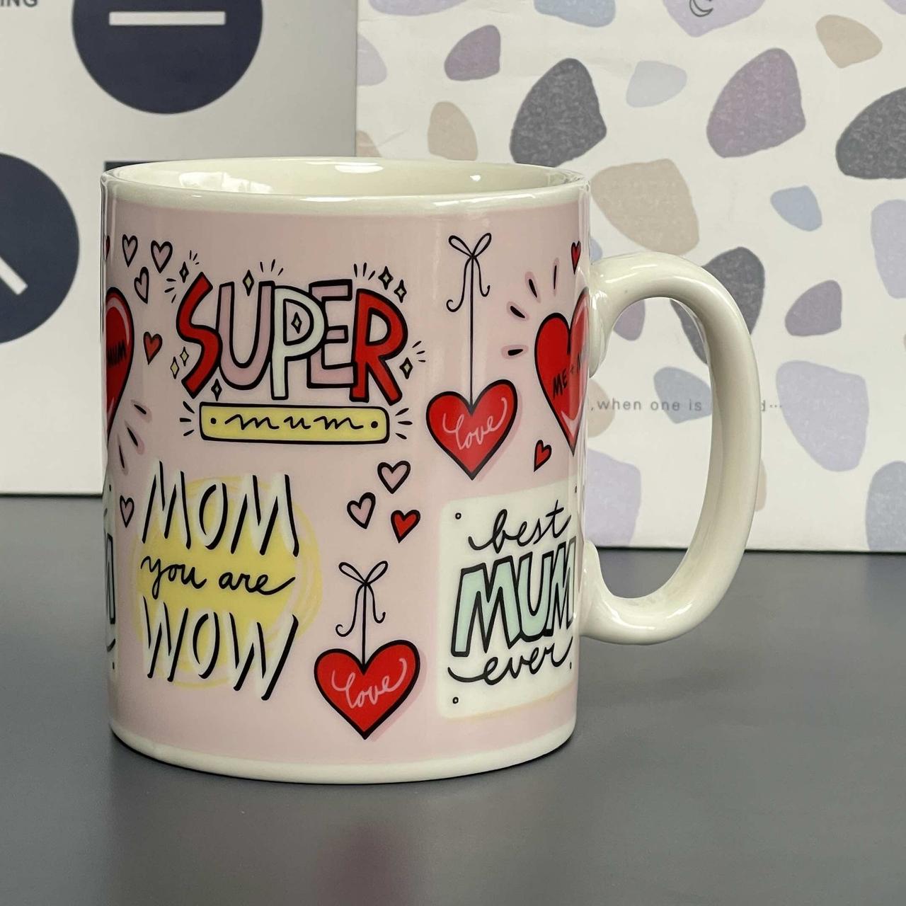 Чашка гігант ХХL "Супер мама", англ., фото 1