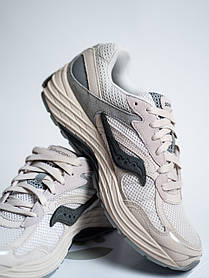 Чоловічі кросівки Saucony Progrid Omni 9 Premium S70740-18 Light Grey/ Blue світло-сірі Оригінал