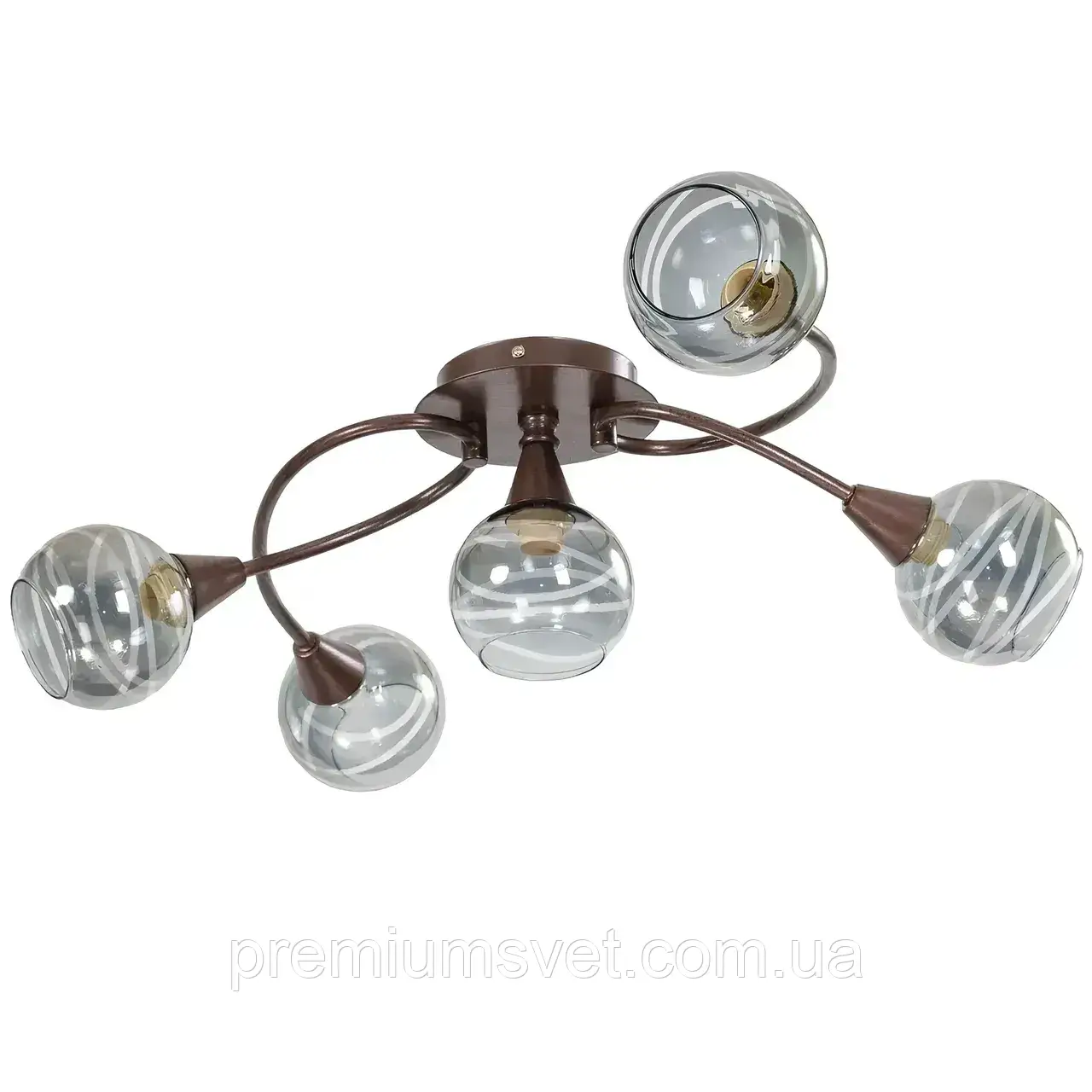 Люстра стельова C42-5 CRG  60*40*20 E14 (95302)