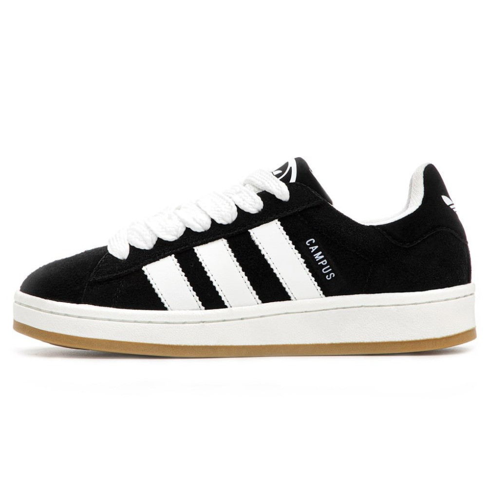 Жіночі кросівки Adidas Campus 00s Core Black White HQ8708 замшеві адідас кампус чорні