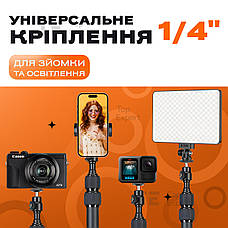 Настільна стійка Jmary MT-49 штатив для телефону на стіл штатив для зйомки зверху для фотоапарата камери, фото 6