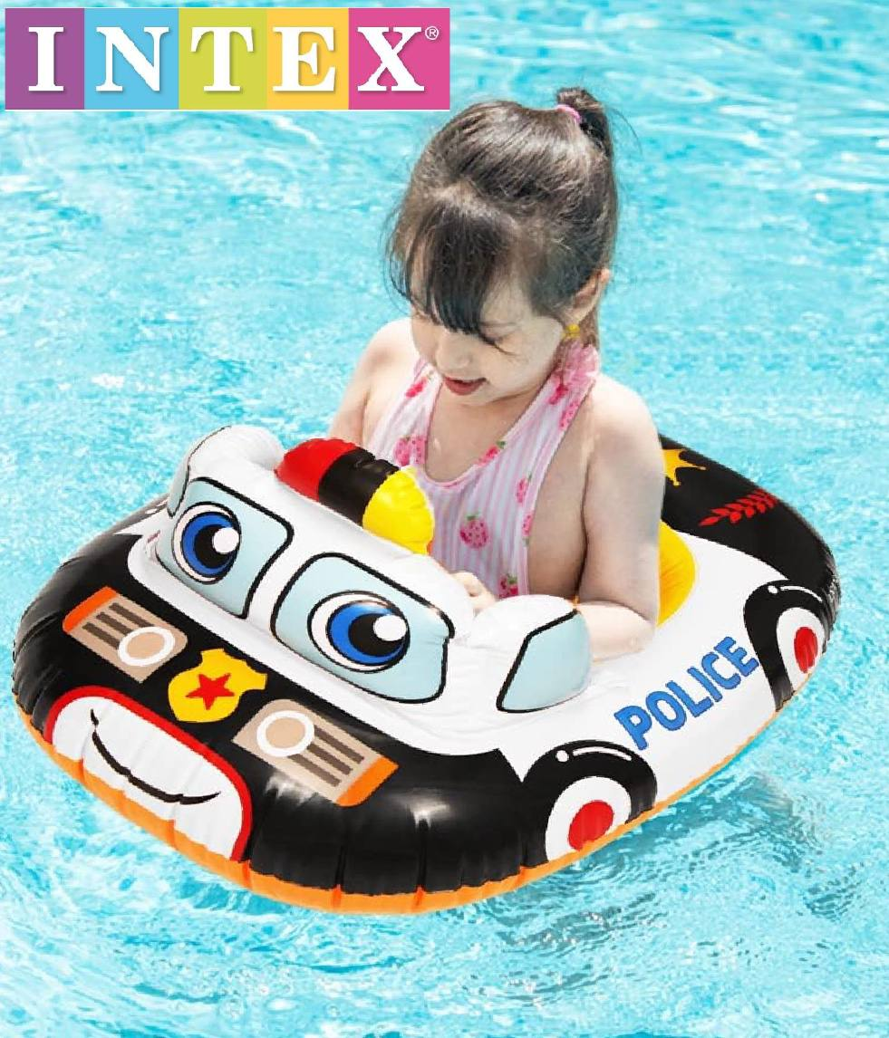Дитячий надувний круг з ніжками Intex 59586 NP Поліція, фото 1