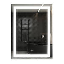 Зеркало UNIO MRR-01 SQR-AA-S 600 x 800 mm LED FL с сенсором, фото 4