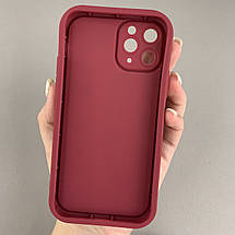 Чохол для Apple iPhone 11 Pro бордовий чохол із зеленими авокадо на телефон айфон 11 про q06h, фото 2