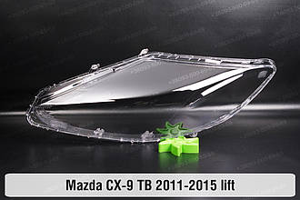 Скло фари Mazda CX-9 TB (2011-2015) рест ліве