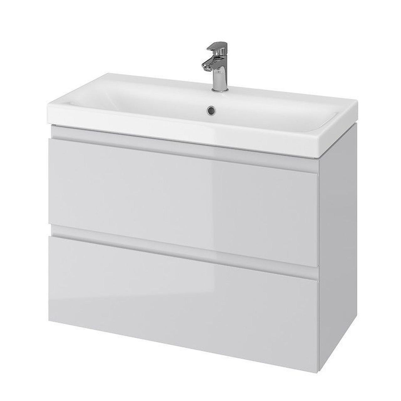 CET B07 MODUO SLIM шафка з умивальником MODUO SLIM 80 сірий