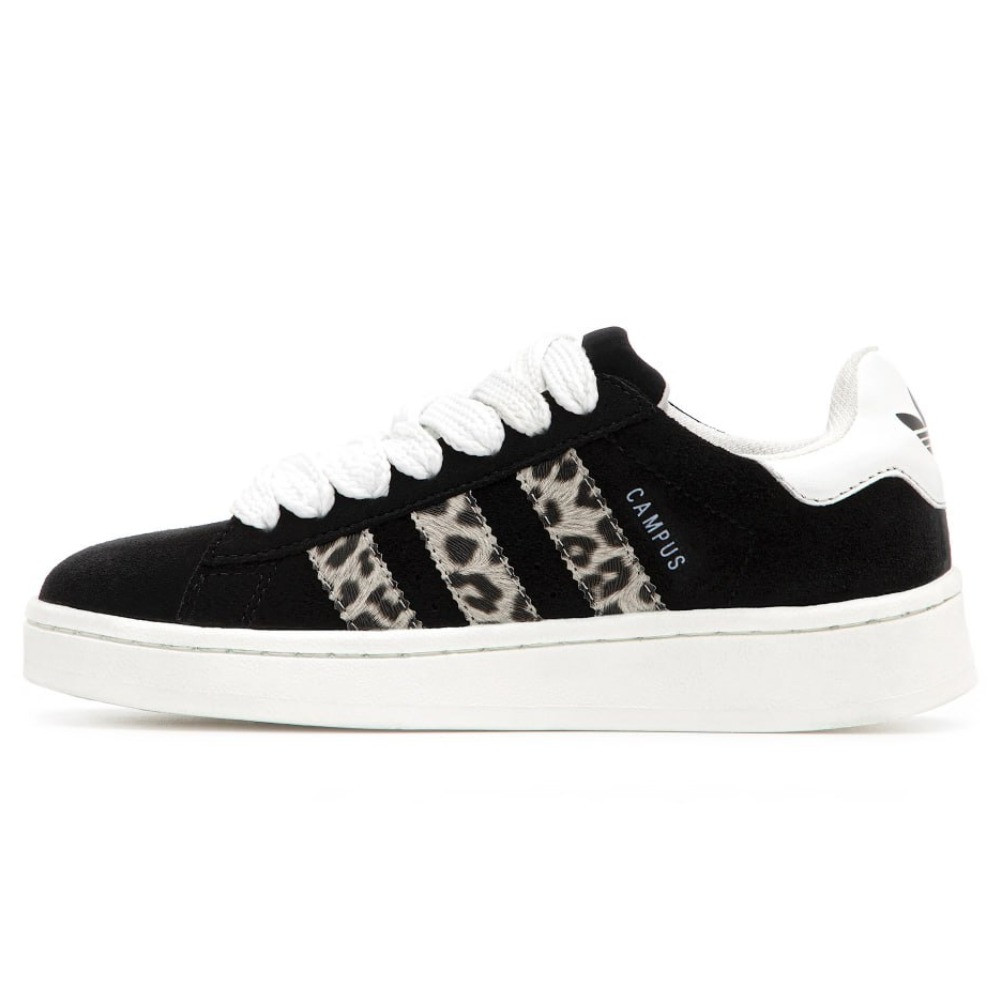 Жіночі кросівки Adidas Campus 00s Black Leopard White ID7039 замшеві адідас кампус чорні