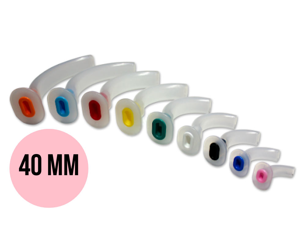 Повітропровід Guedel (Гуделя) Medicare, 40мм (10 шт.), рожевий, фото 1