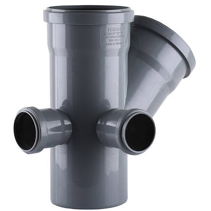 Хрестовина VSplast 2пл перех 110х110х45°+2 (50х90°) (відведення зліва та ззаду), фото 1