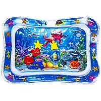 Игровой надувной водный коврик развивающий напольный коврик для малышей, созданный для весёлых занятий. qwr