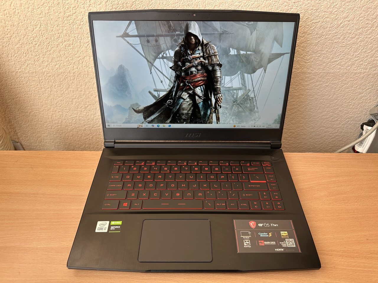 Ігровий ноутбук MSI GF65 Thin 10SDR 15.6"FHD/IPS 120Ghz i7-10750H 6 ядер/32GB DDR4/512 SSD M.2/GTX 1660 Ti Mobile 6GB