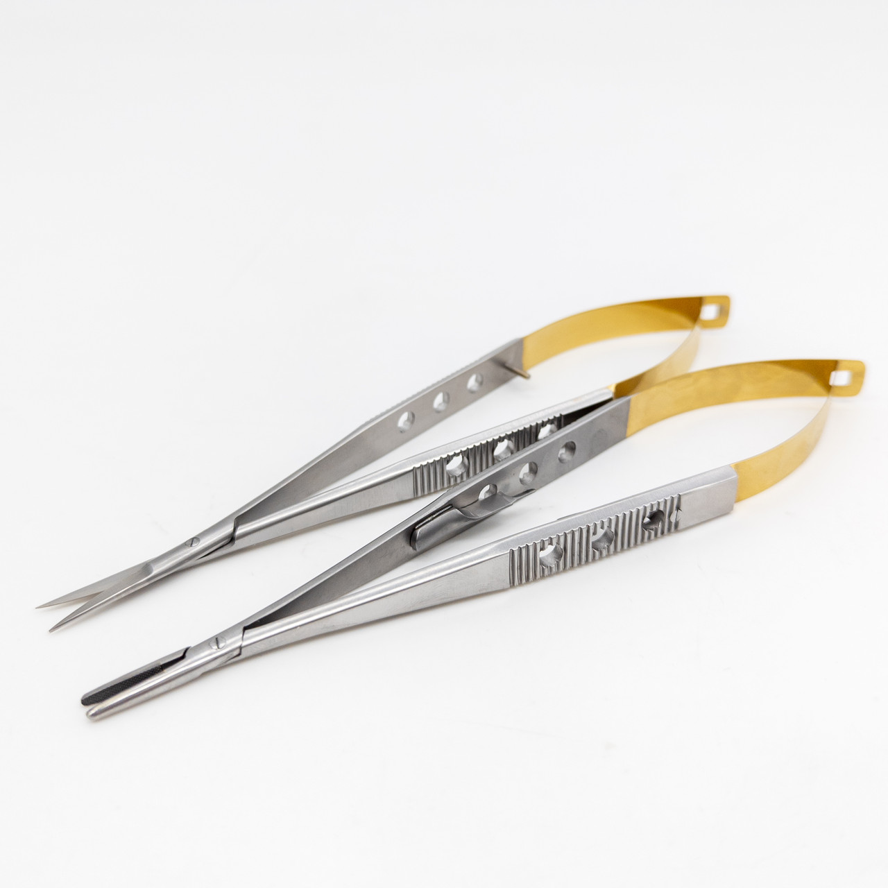 Голкотримач Castroviejo Needle Holder 16см прямий та ножиці