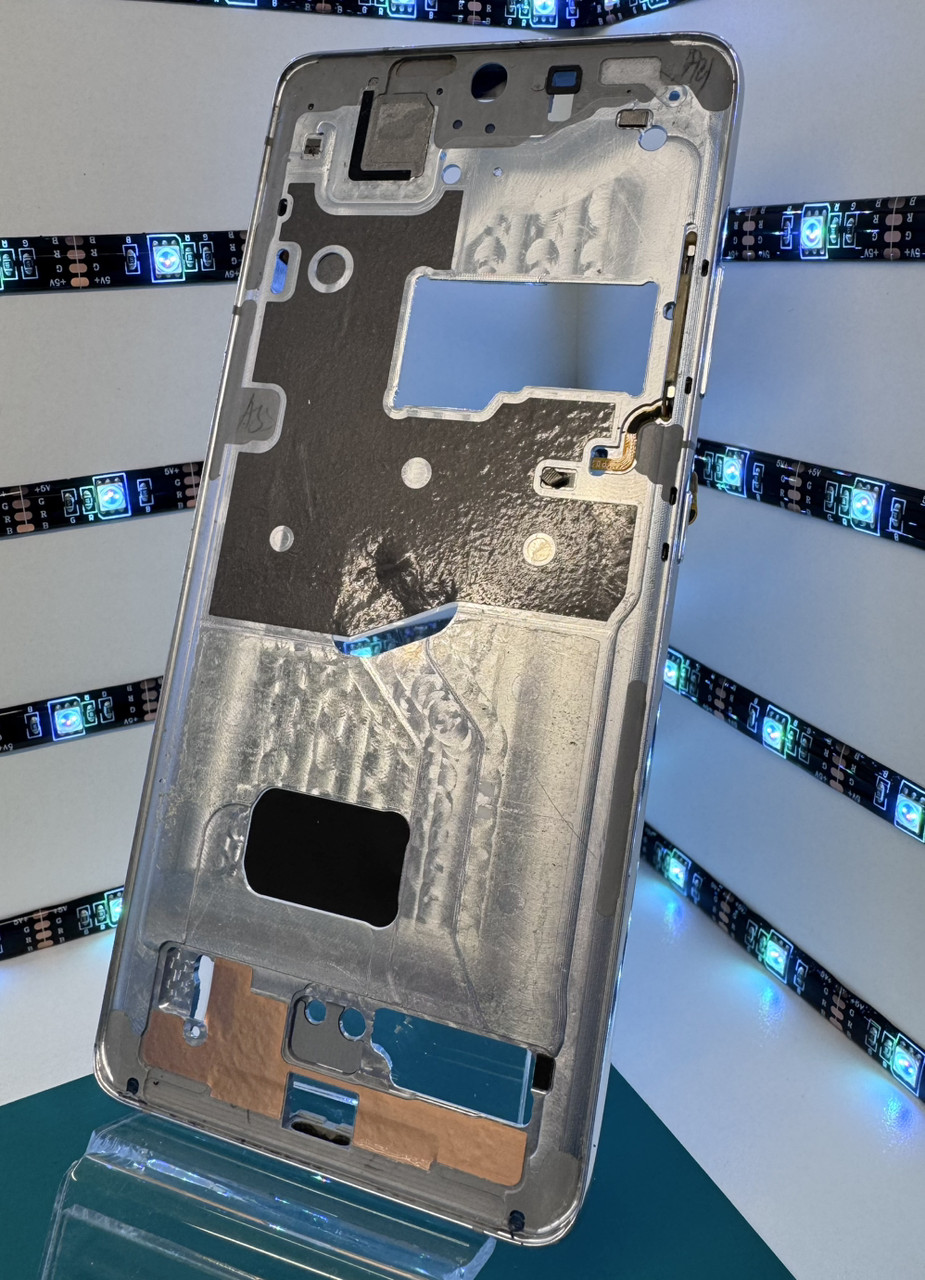 Рамка дисплея (середня частина) Samsung S21 Ultra (SM-G998) Silver