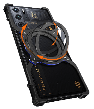 Чохол на Nubia RedMagic 9 Pro бампер накладка TPU протиударний алюмінієвий металевий "BIONiC"