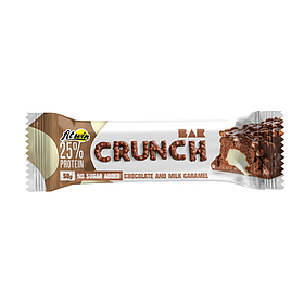 Протеїновий батончик Crunch Bar Шоколад і молочна карамель БЕЗ САХАРА 50 г 25% FitWin
