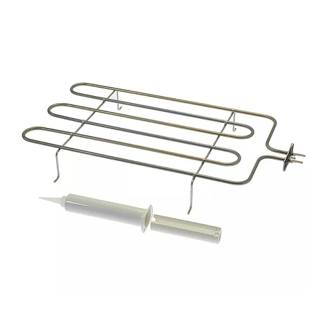 Тен 1,2 кВт KRS1095A, KRS017 для розстойки Unox XL195, XL404, XLT193, фото 1