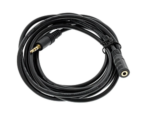 Подовжувач Audio DC3.5 папа-мама 3.0м, GOLD Stereo Jack