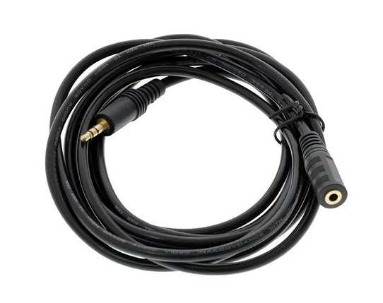Подовжувач Audio DC3.5 папа-мама 3.0м, GOLD Stereo Jack, фото 1