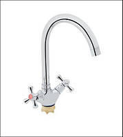 Змішувач для кухні Lamb 278F двохвентильний Chrome Lidz