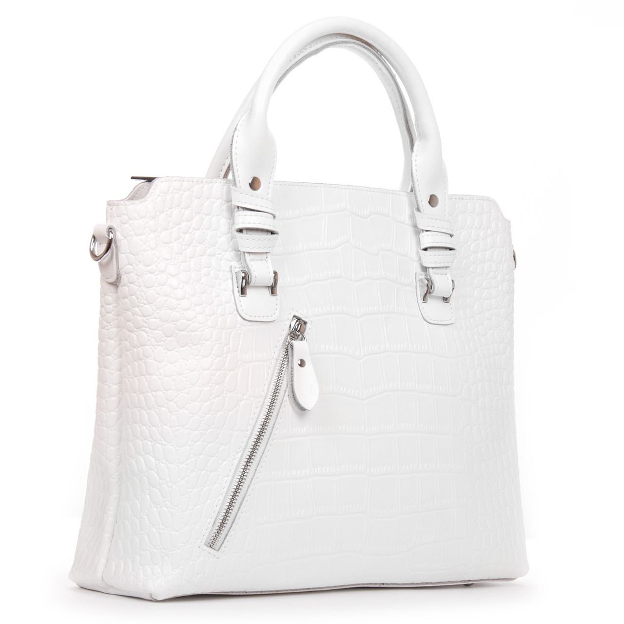 Жіноча шкіряна сумка 8640 white .Купити жіночі сумки гуртом і в роздріб із натуральної шкіри в Україні
