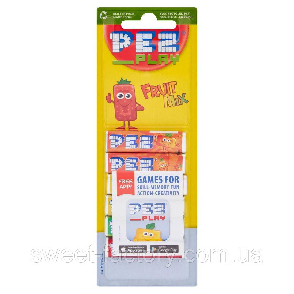 Цукерки PEZ Fruit Mix 6s 51g