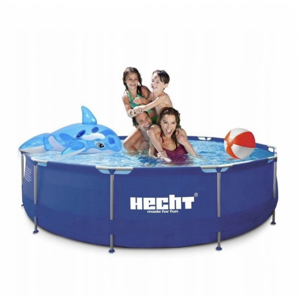 Басейн 300х76см каркасний круглий 4383л Hecht 3476 Bluesea