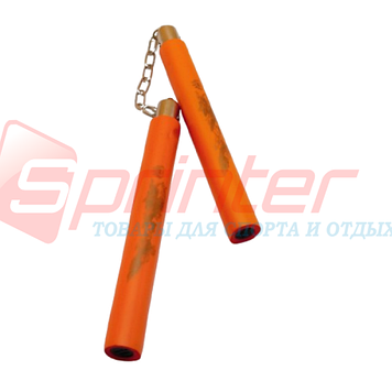 Нунчаки тренувальні з'єднані ланцюгом.