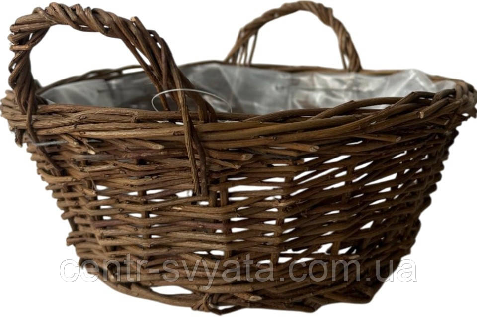 Кошик плетений (24х23 см)