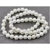 Намистини Майорка (перламутр) біла 6 мм довжина 38-39 см